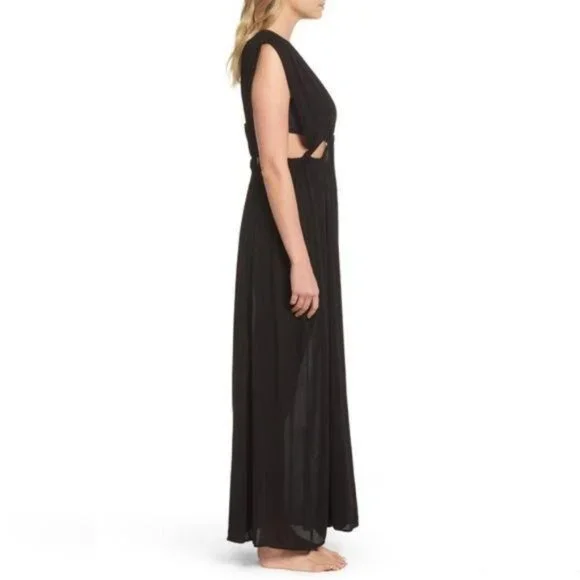 knee length dresses for ladies Elan Plus Size Dress Summer Cover Up Long Maxi with Pockets  Nyteez